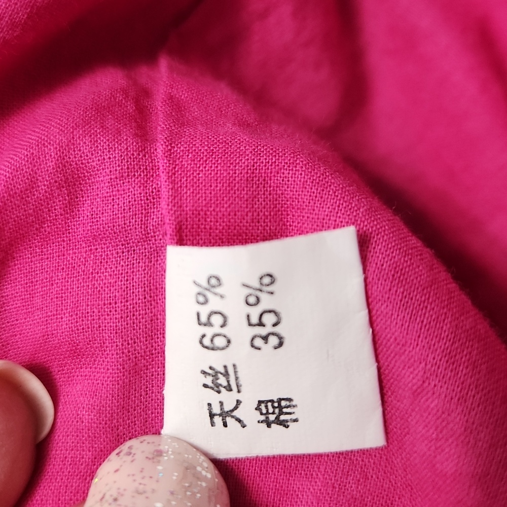 Vintage Chinese Frog Button Jacket Mandarin Collar Floral Blouse Tang Top XL - Picture 11 of 16